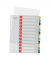 Kunststoffregister Cosy 1248-00-00, 1 bis 12, A4+, 0,30 mm, farbige Taben, 12-teilig