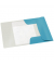 Eckspannmappe Cosy 30020061, A4 blau Karton 250g, mit 3 Einschlagklappen