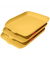 Briefablageset Cosy 5358-20-19 A4 / C4 gelb Kunststoff stapelbar