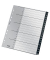 Kunststoffregister recycle 1207-00-00, A bis Z, A4, 115&micro;m, schwarze Taben, 20-teilig