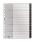 Kunststoffregister recycle 1207-00-00, A bis Z, A4, 115&micro;m, schwarze Taben, 20-teilig