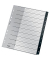 Kunststoffregister recycle 1208-00-00, 1 bis 10, A4, 115&micro;m, schwarze Taben, 10-teilig
