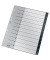 Kunststoffregister recycle 1209-00-00, 1 bis 12, A4, 115&micro;m, schwarze Taben, 12-teilig