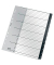 Kunststoffregister recycle 1218-00-00, 1 bis 31, A4, 115&micro;m, schwarz Taben, 31-teilig