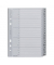 Kunststoffregister 1265-00-00, A bis Z, A5, 120µm, graue Taben, 20-teilig + Deckblatt