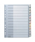 Kunststoffregister 1274 1274-00-00, 12-teilig blanko, A4+, 120µm, farbige Fenstertaben, 12-teilig
