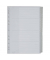 Kunststoffregister 1278-00-00, 20-teilig blanko, A4+, 120µm, farbige Fenstertaben, 20-teilig