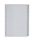 Kunststoffregister 1278-00-00 blanko A4+ 0,12mm farbige Fenstertabe zum wechseln 20-teilig