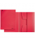 Jurismappe 3924 3924-00-25, A4 rot Recyclingkarton 430g, mit 3 Einschlagklappen