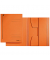 Jurismappe 3924 3924-00-45, A4 orange Recyclingkarton 430g, mit 3 Einschlagklappen