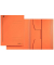 Jurismappe 3924 3924-00-45, A4 orange Recyclingkarton 430g, mit 3 Einschlagklappen