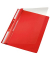 Schnellhefter Universal 4190-00-25, A4, rot, Kunststoff, Kunststoff, Vorderdeckel transparent