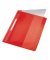 Schnellhefter Exquisit 4194-00-25, A4+, rot, Polyvinylchlorid (PVC), 80g, Vorderdeckel transparent