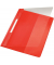Schnellhefter Exquisit 4194-00-25, A4 überbreit, rot, Polyvinylchlorid (PVC), Vorderdeckel transparent