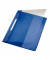 Schnellhefter Exquisit 41940035, A4 überbreit, blau, Polyvinylchlorid (PVC), Vorderdeckel transparent