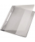 Schnellhefter Exquisit 41940085, A4 überbreit, grau, Polyvinylchlorid (PVC), Vorderdeckel transparent