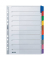 Kartonregister 4321-00-00, 10-teilig blanko, A4, 160 g/m², farbige Taben, 10-teilig