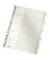 Kartonregister 4323-00-00, 1 bis 5, A4, 160 g/m², graue Taben, 5-teilig