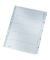 Kartonregister 4323-00-00, 1 bis 5, A4, 160 g/m², graue Taben, 5-teilig
