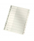 Kartonregister 4324-00-00, 1 bis 10, A4, 160 g/m², graue Taben, 10-teilig