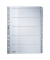 Kartonregister 4326-00-00, 1 bis 20, A4, 160 g/m², graue Taben, 20-teilig
