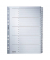 Kartonregister 4326-00-00, 1 bis 20, A4, 160 g/m², graue Taben, 20-teilig