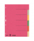 Kartonregister 4358-00-00, 6-teilig blanko, A4, 230 g/m², farbige Taben, 6-teilig