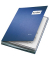 Unterschriftenmappe 5700 5700-00-35, A4 20 F&auml;cher Hartpappe, Kunststoff blau + grau