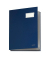 Unterschriftenmappe 5700 A4 Kunststoff blau mit Einsteckschild 20 Fächer
