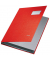 Unterschriftenmappe 5701-00-25, A4 10 F&auml;cher PP-kaschierter Graupappe (RC) rot + grau