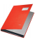 Unterschriftenmappe 5701-00-25, A4 10 F&auml;cher PP-kaschierter Graupappe (RC) rot + grau