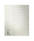 Kartonregister 1233-00-85, 1 bis 12, A4+, 100 g/m², graue Taben, 12-teilig