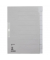 Kartonregister 1221-00-85, 10-teilig blanko, A4+, 100 g/m², graue Taben, 10-teilig