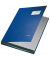 Unterschriftenmappe 5701-00-35, A4 10 F&auml;cher PP-kaschierter Graupappe (RC) blau + grau