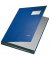 Unterschriftenmappe 5701 A4 Kunststoff blau mit Einsteckschild 10 Fächer