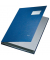 Unterschriftenmappe 5701-00-35, A4 10 F&auml;cher PP-kaschierter Graupappe (RC) blau + grau