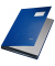 Unterschriftenmappe 5701-00-35, A4 10 F&auml;cher PP-kaschierter Graupappe (RC) blau + grau