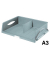 Briefablage Sorty Jumbo 5232-00-85, A3 quer, grau, Polystyrol stapelbar