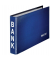 Bankordner 1002-00-35, 1/3 A4 35mm schmal Karton, PP-kaschiert vollfarbig blau