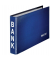 Bankordner 1002-00-35, 1/3 A4 35mm schmal Karton, PP-kaschiert vollfarbig blau
