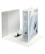 Präsentationsordner 4225 4225-00-01, A4+ 2 Ringe 80mm Ring-Ø Pappe/PP-Folie, 2 Außentaschen, 2 Innentaschen, weiß