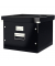 H&auml;ngeregister-Box 6046-00-95 WOW Click&Store, schwarz, f&uuml;r 50 Mappen A4, mit Deckel