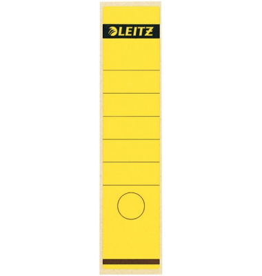 selbstklebende Rückenschilder 16400015 gelb breit/lang 285x61,5mm (HxB) permanent  selbstklebende Rückenschilder 16400015 gelb breit/lang 285x61,5mm (HxB) permanent