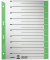 Trennbl&auml;tter 1652 1652-00-55 A4 gr&uuml;n 230g 