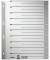 Trennblätter 1652 1652-00-85 A4+ grau 230g Karton