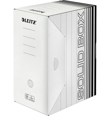 Archivbox Solid 6129-00-01, weiß, Pappe