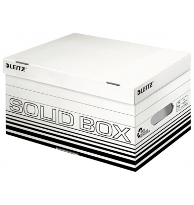 Archivbox Solid 6117-00-01, A4, wei&szlig;, Pappe