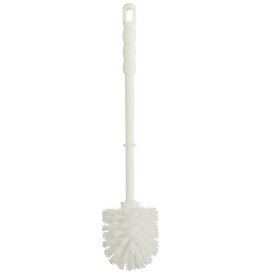 WC Bürste Plastik Nylon, weiß ca. 40 cm lang