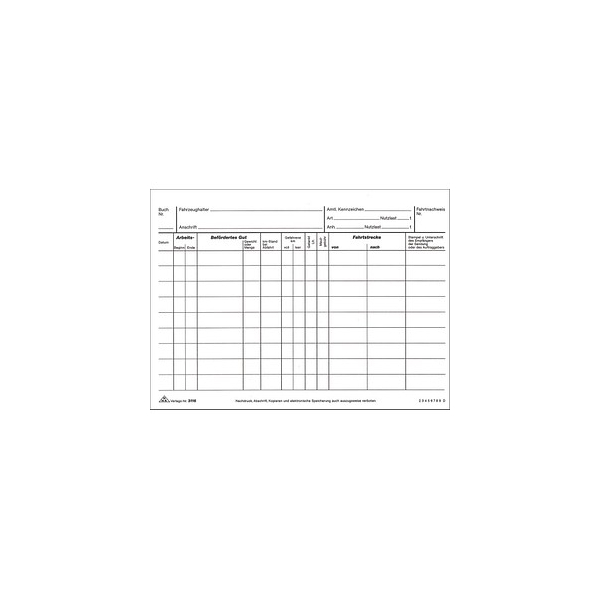 Parkscheibe, Karton, 11 x 15 cm, 2 Blatt RNK 3118 - Fahrtenbücher