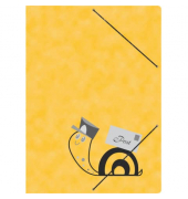 Postmappe 4658, A4 gelb Spezialkarton 420g, mit 3 Einschlagklappen